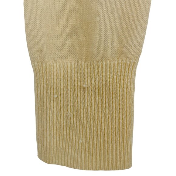 Vintage Free People Sequin V-Neck Cream Knit Sweater | Luxe Boho Soft Girl Y2K S - Picture 8 of 15